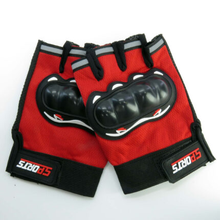 دستکش دوچرخه سواری نیمه انگشتی مدل محافظ دار کد 1649 سایز L